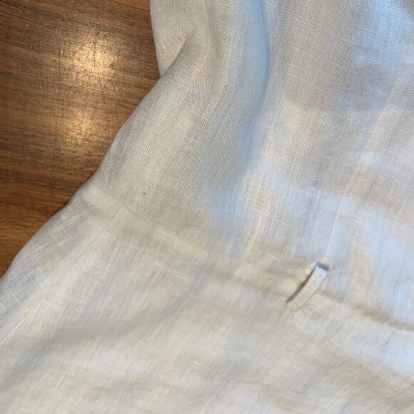 Christian Lacroix, dress, ivory linen, fully lined, new with tags, fitted - Picture 4 of 16